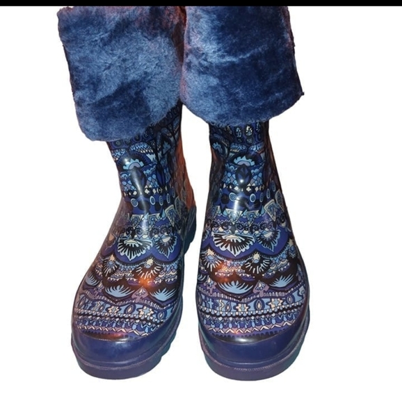 Sak roots rubber boots rain boots size 6 euc - Picture 2 of 2